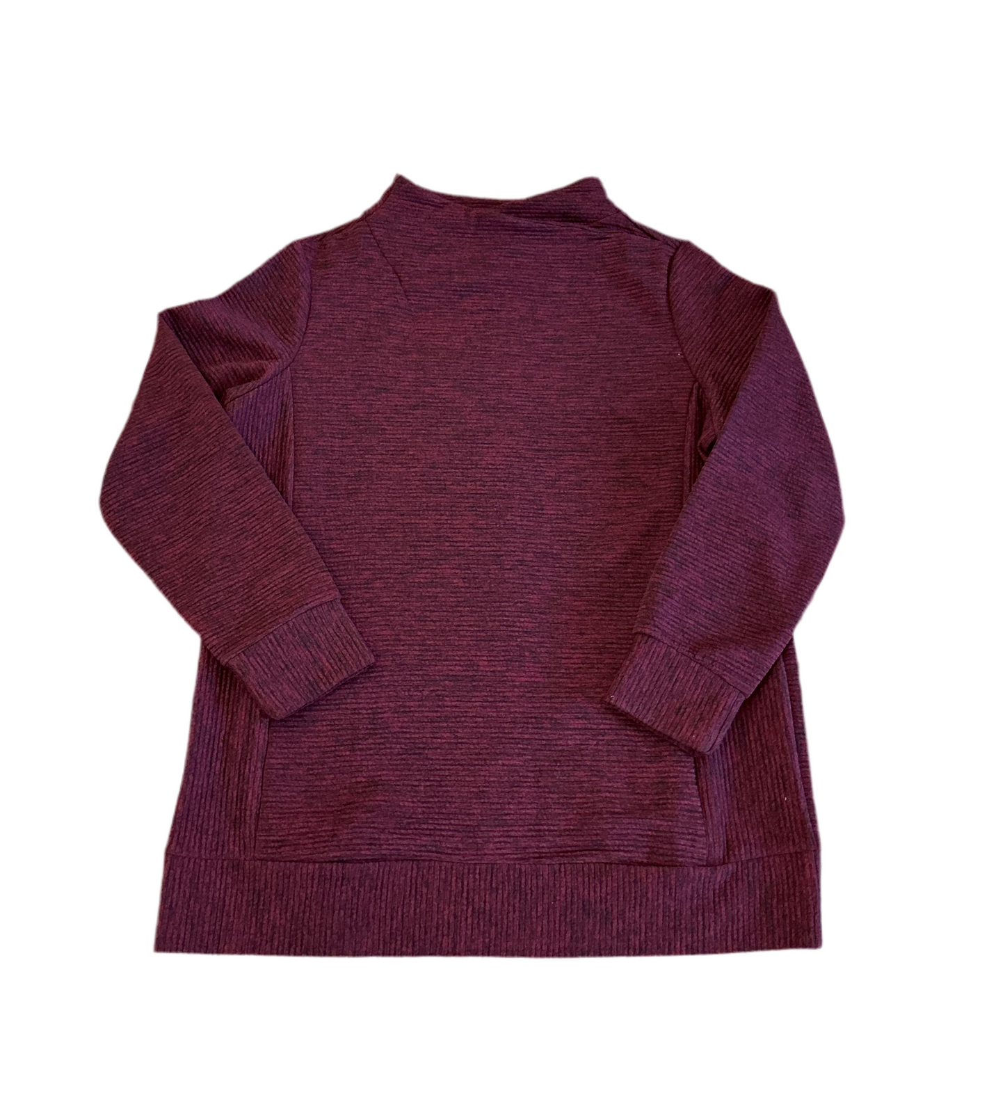 Wine Ribbed Turtleneck