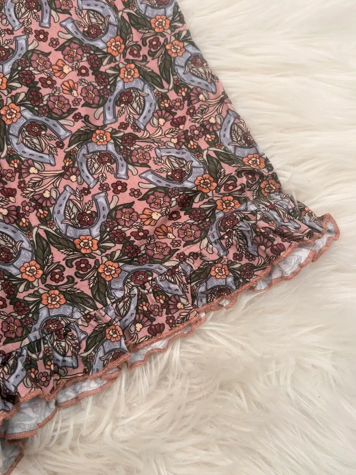 Western women’s pajamas luxury bamboo shorts set