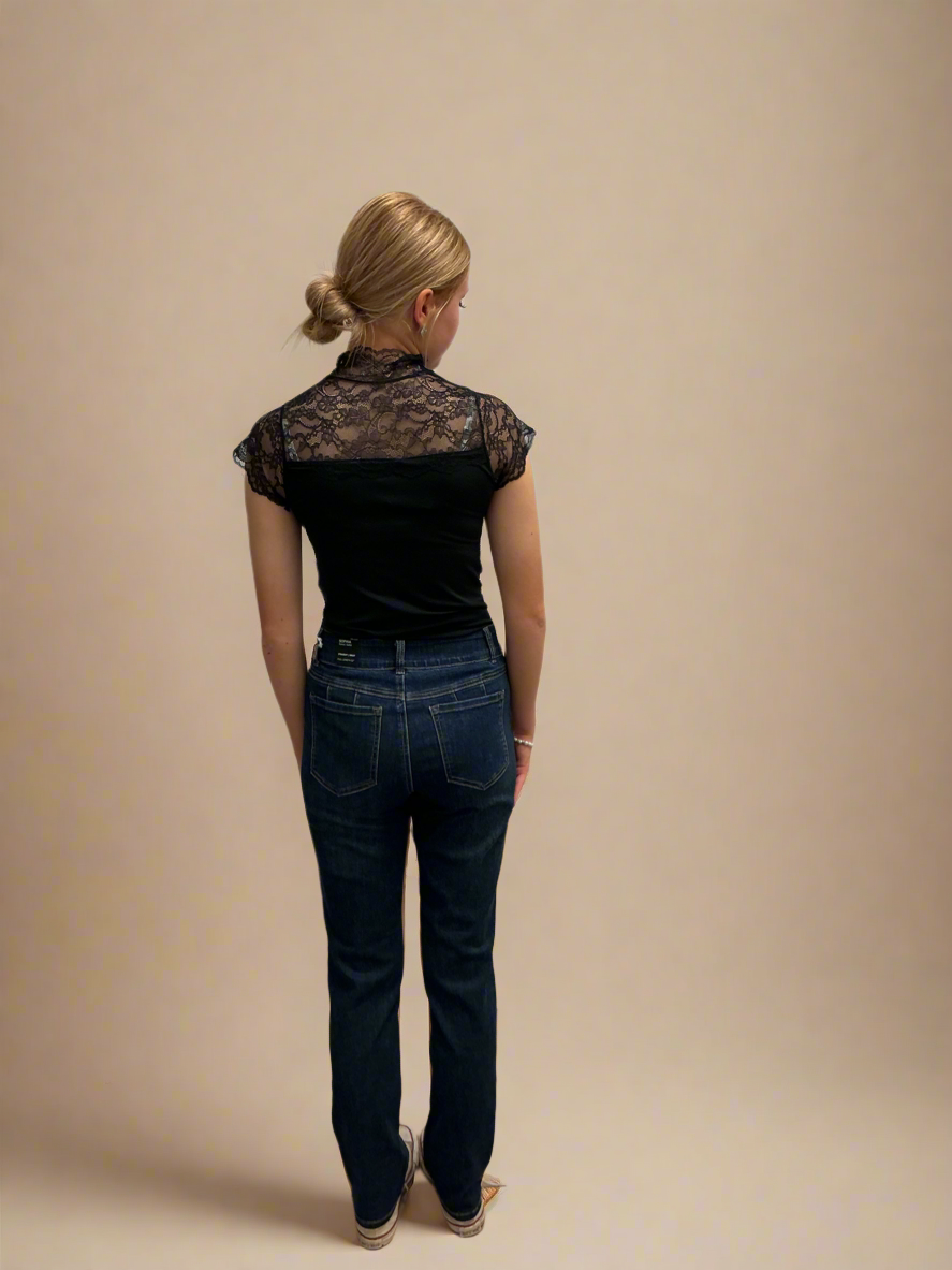 High Neck Lace Top