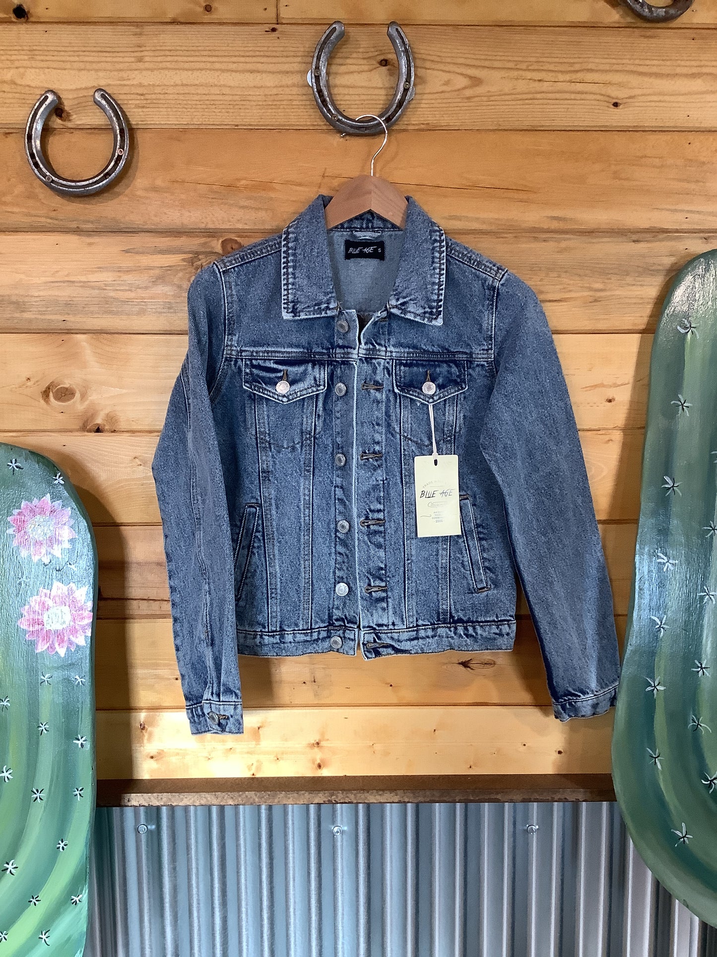 Boho Floral Jean Jacket