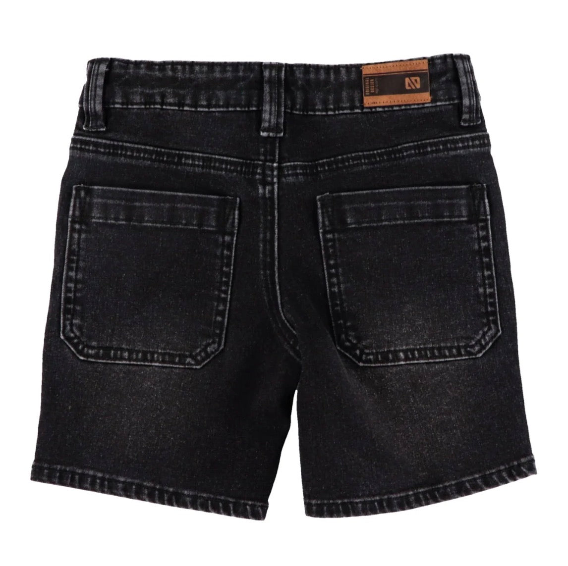 Boys Black Denim Shorts