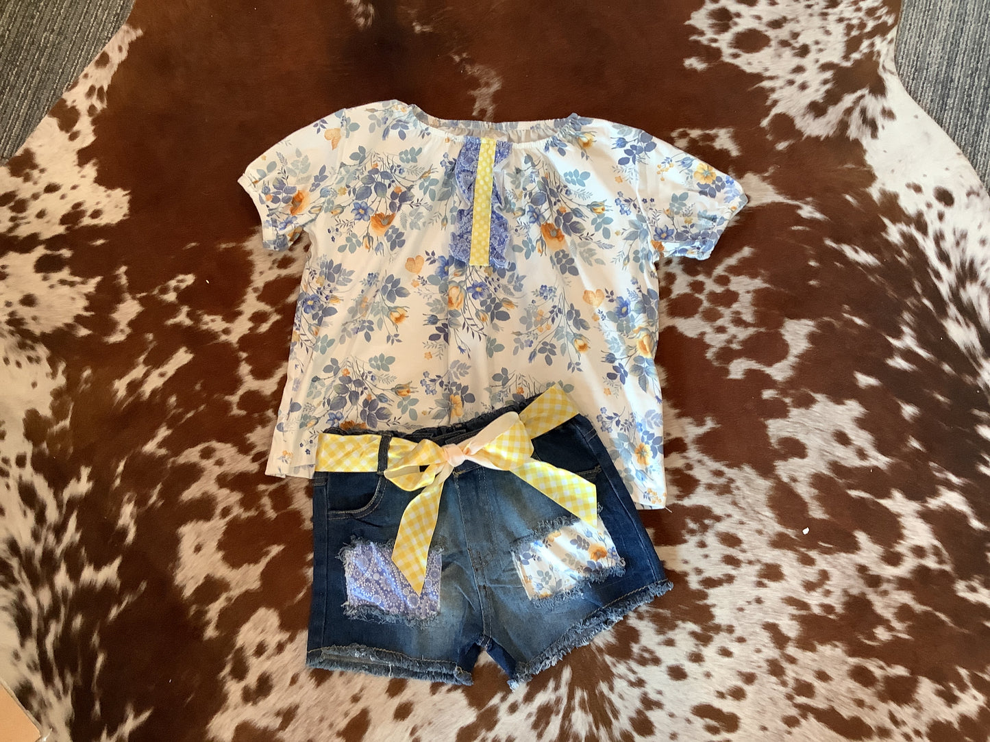 Girls summer floral set