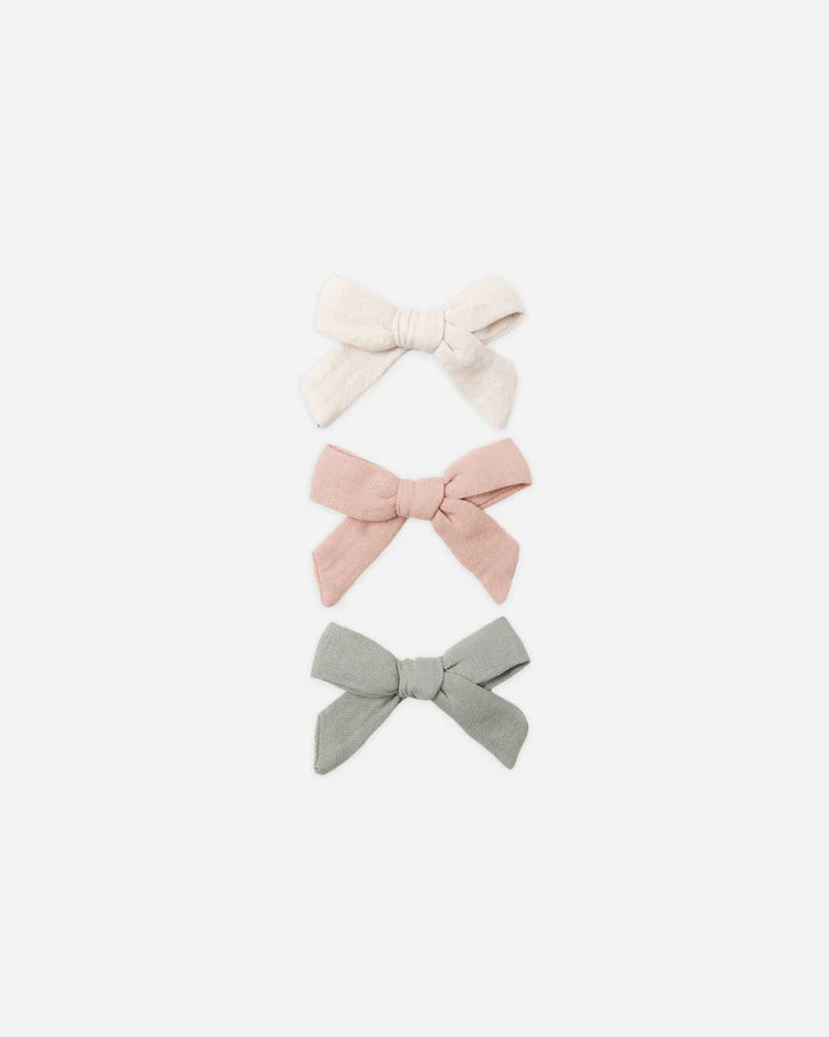 Natural, Fern, And Rose Bows Set