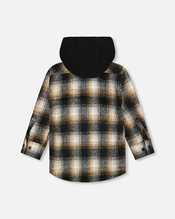 Flannel Hooded Shacket