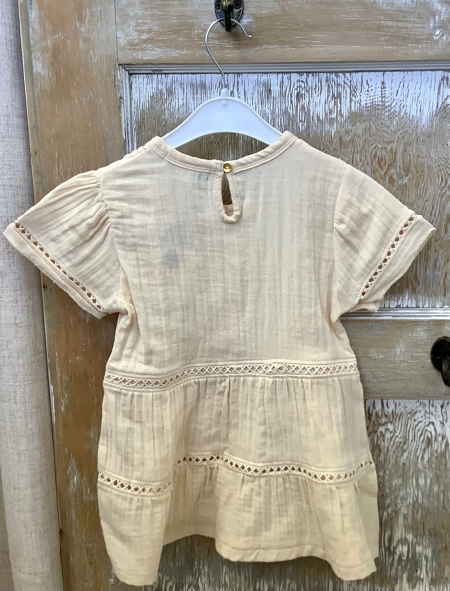 Lace Detail Tiered Dress