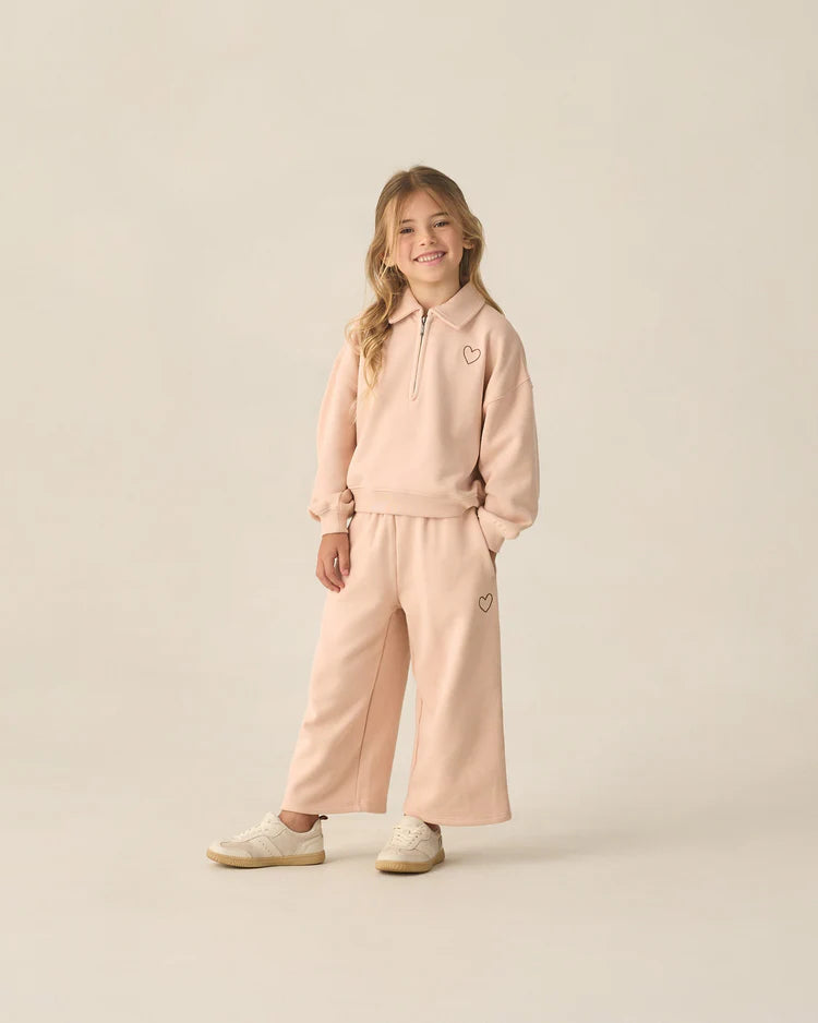 Blush Quarter Zip Sweatshirt