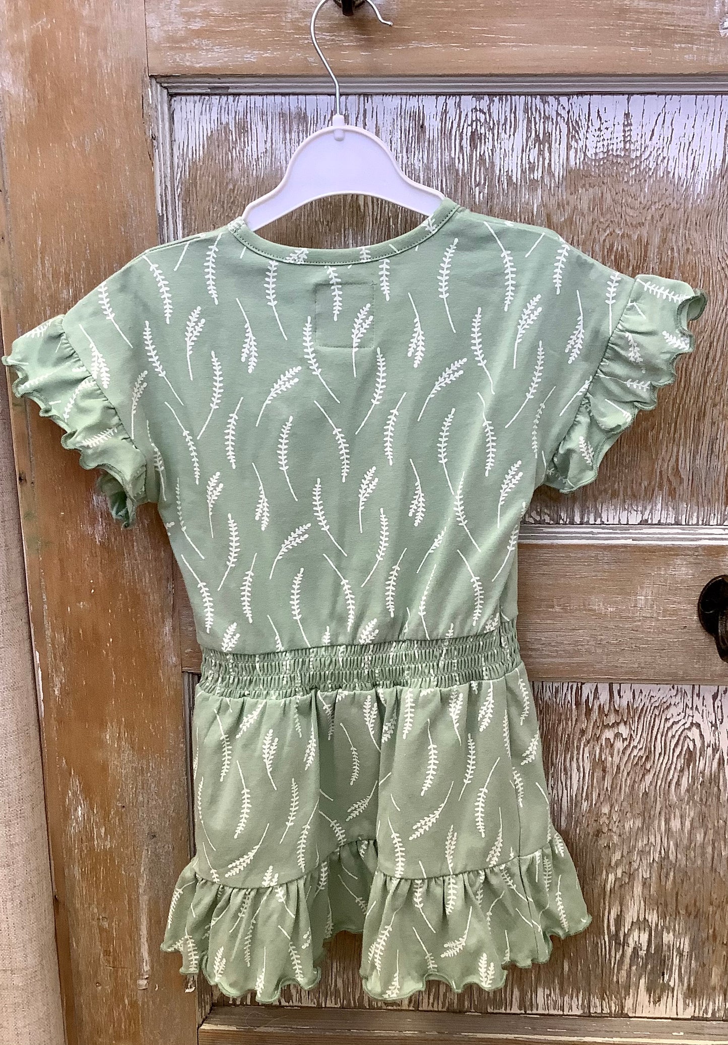 Shirred Ruffle Dres