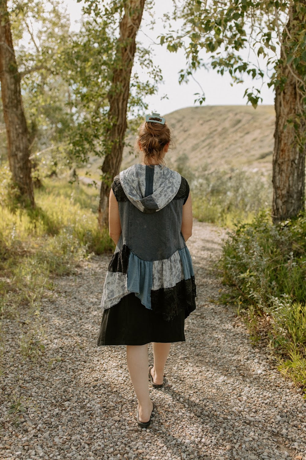 Asymmetrical Hooded Vest