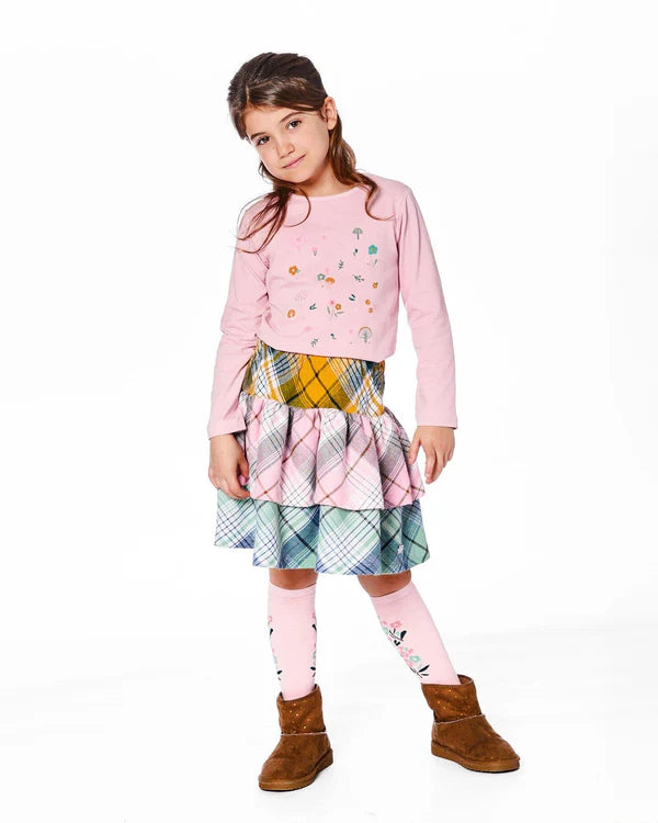 Multicoloured Tiered Skirt