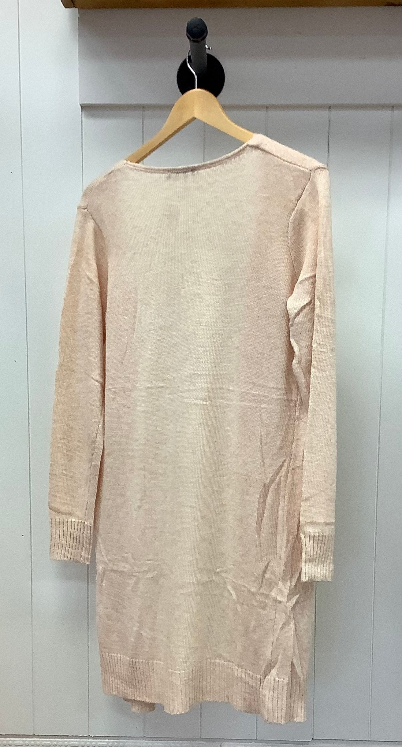 Peach Long Sleeve Open Cardigan
