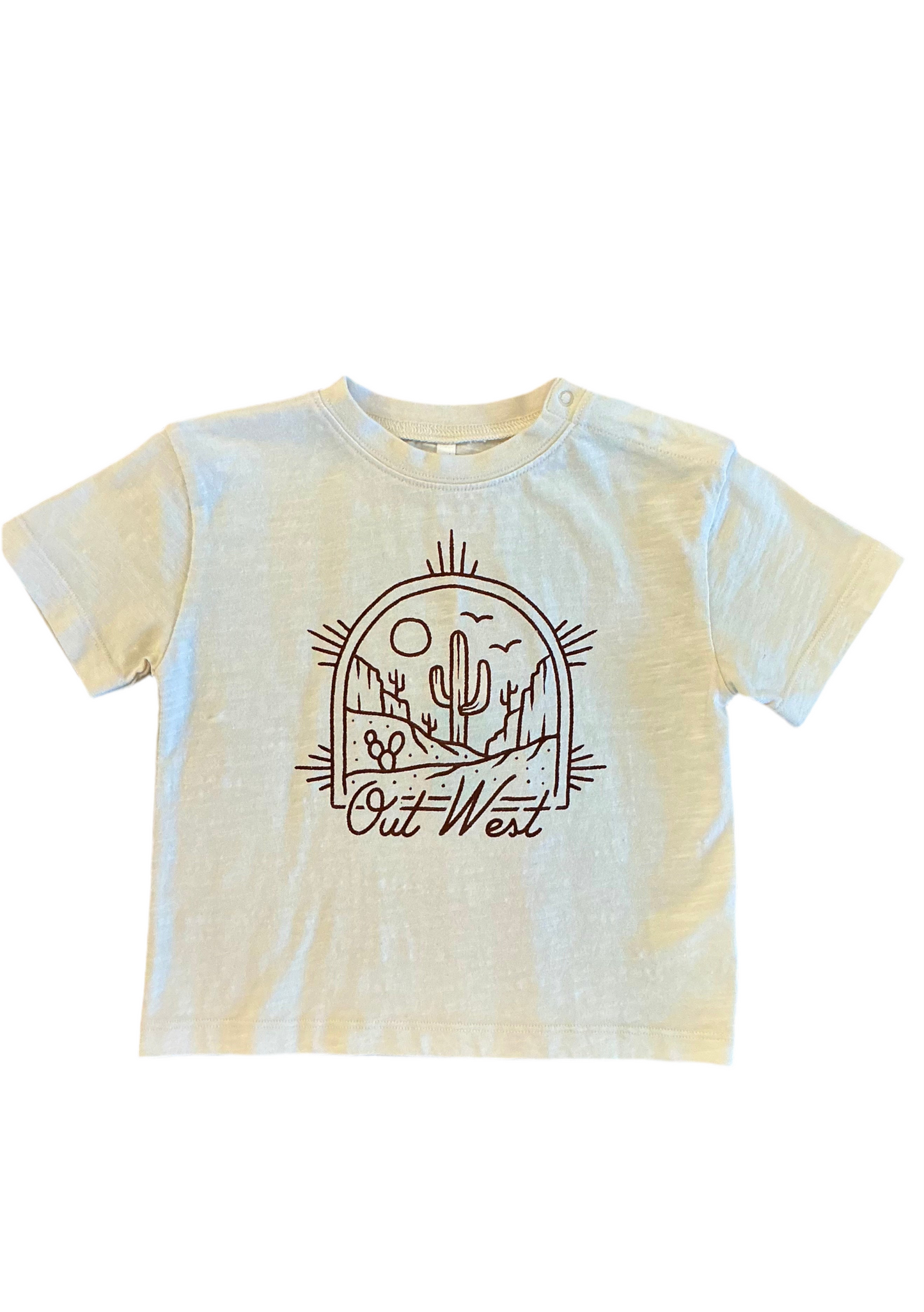 Relaxed tee out west by Rylee and Cru