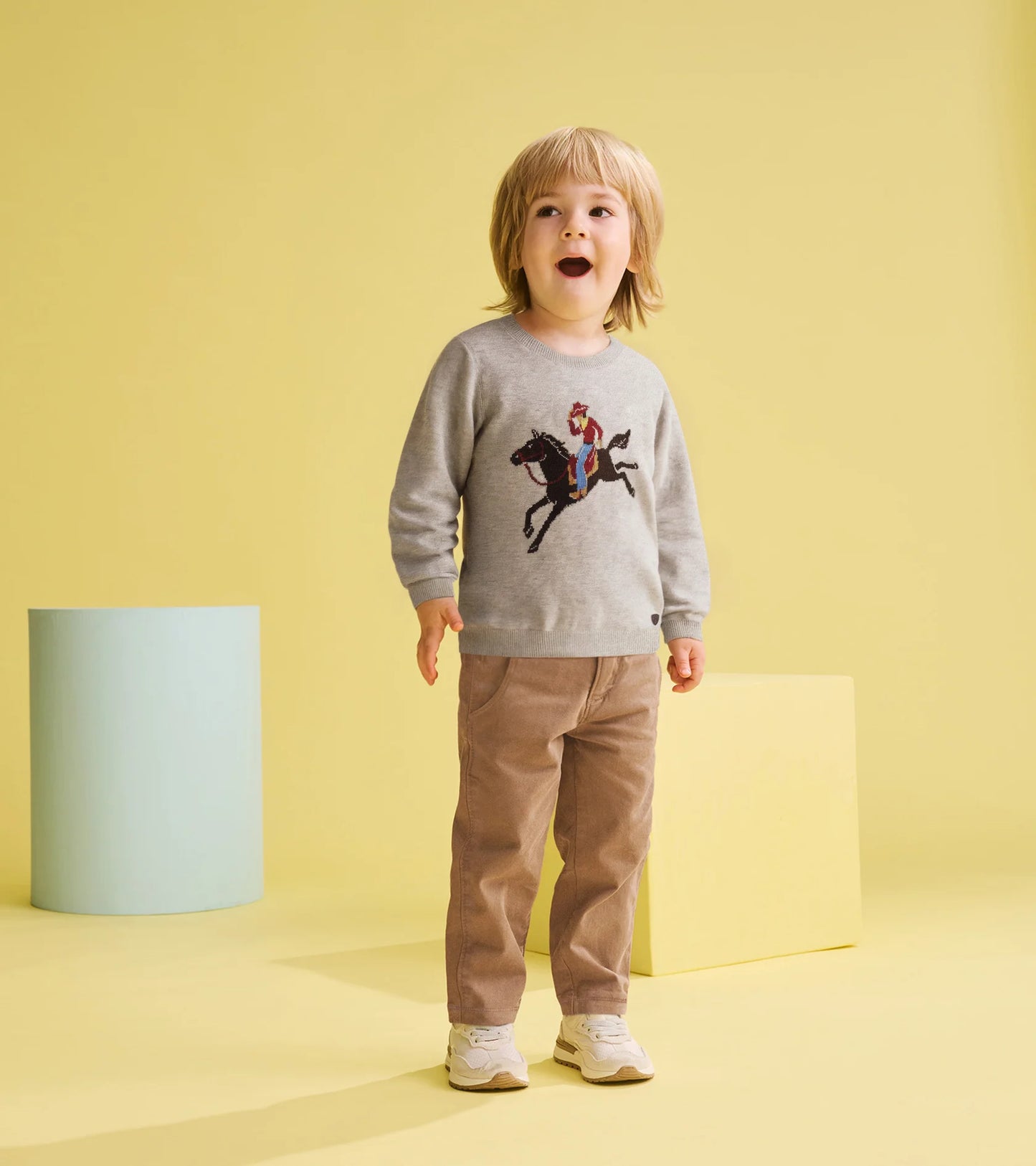 Cowboy crew neck sweater