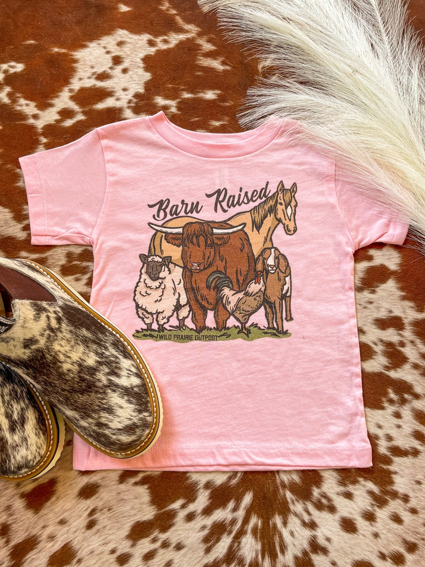 Barn Raised Kids tee