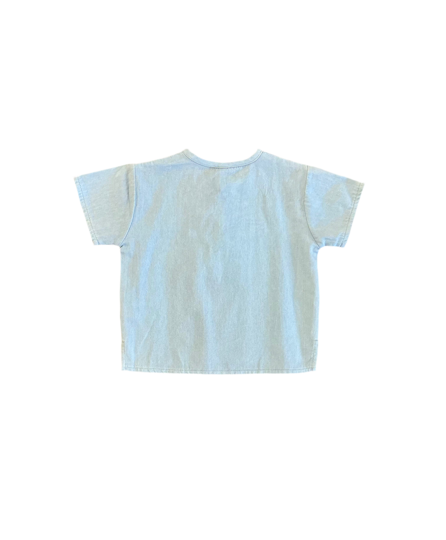 Chambray Henry Top