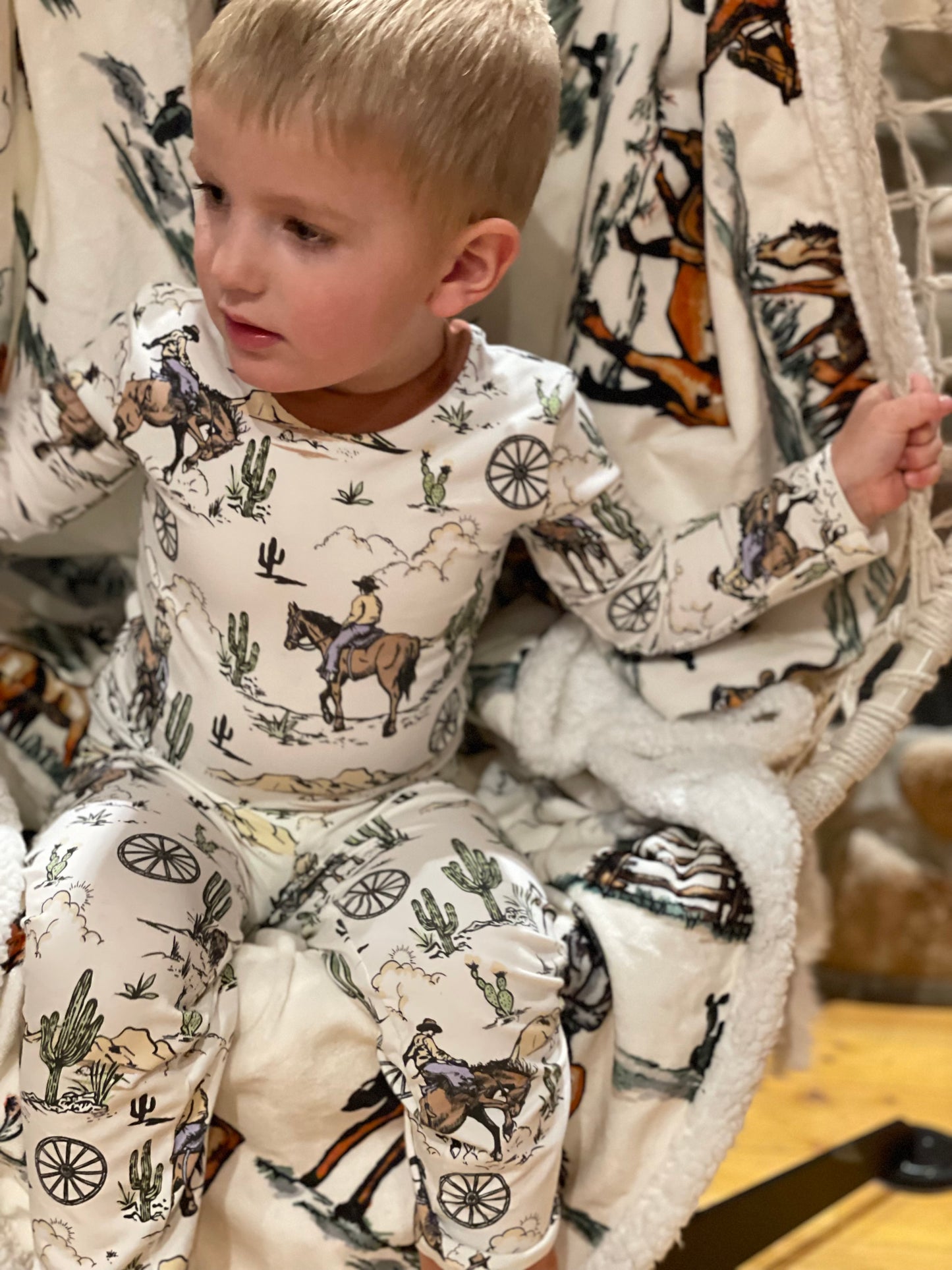Western Sleepwear Pjs Pajamas for little cowboys and cowgirls