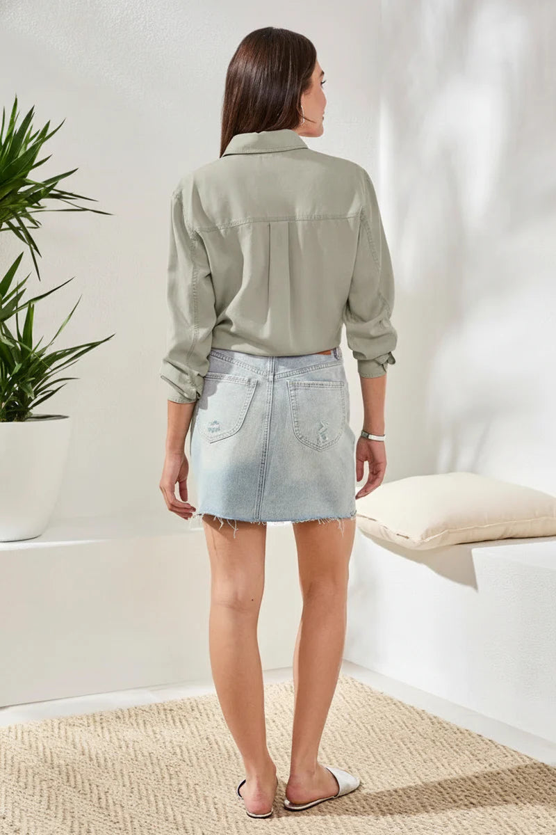 Flowy Button Up Overshirt
