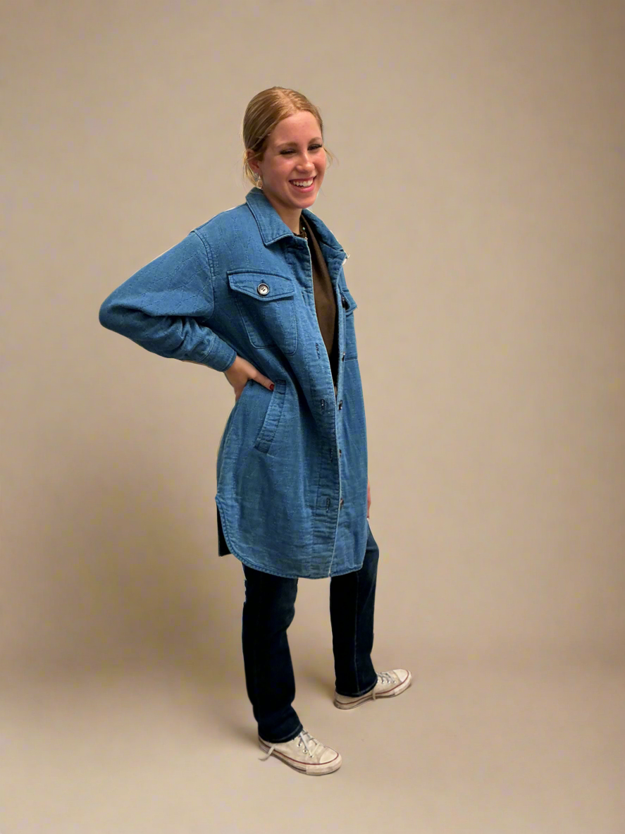 Long Quilted Shacket