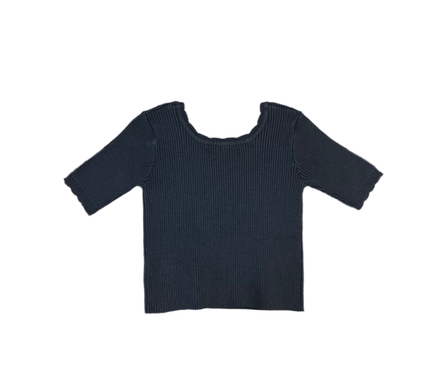 Ribbed Scallop Tee