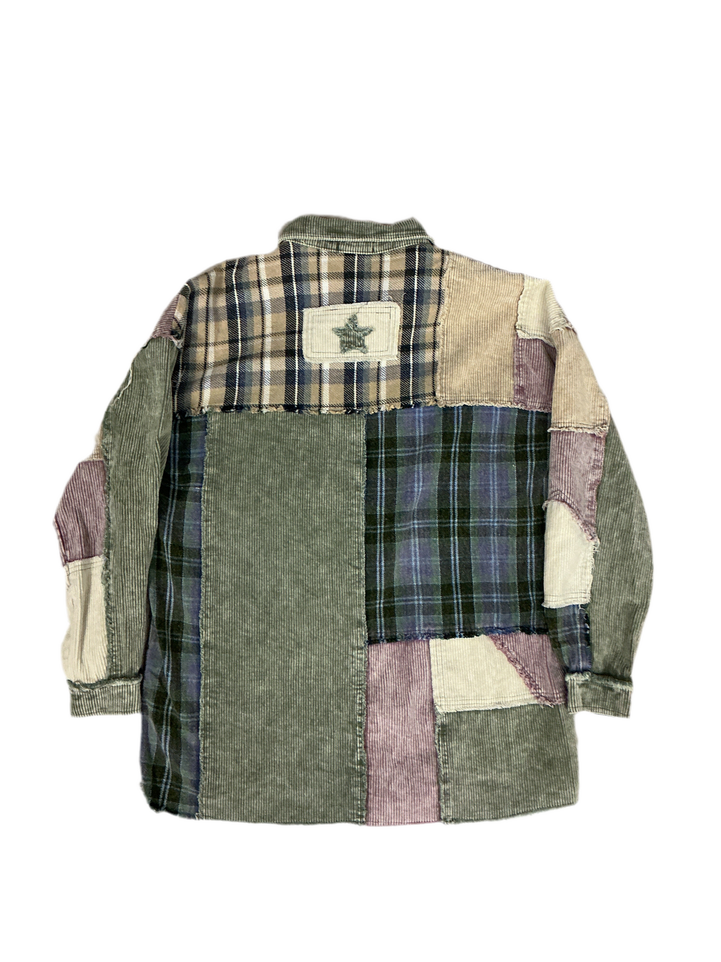 Quilt-patch Corduroy Jacket