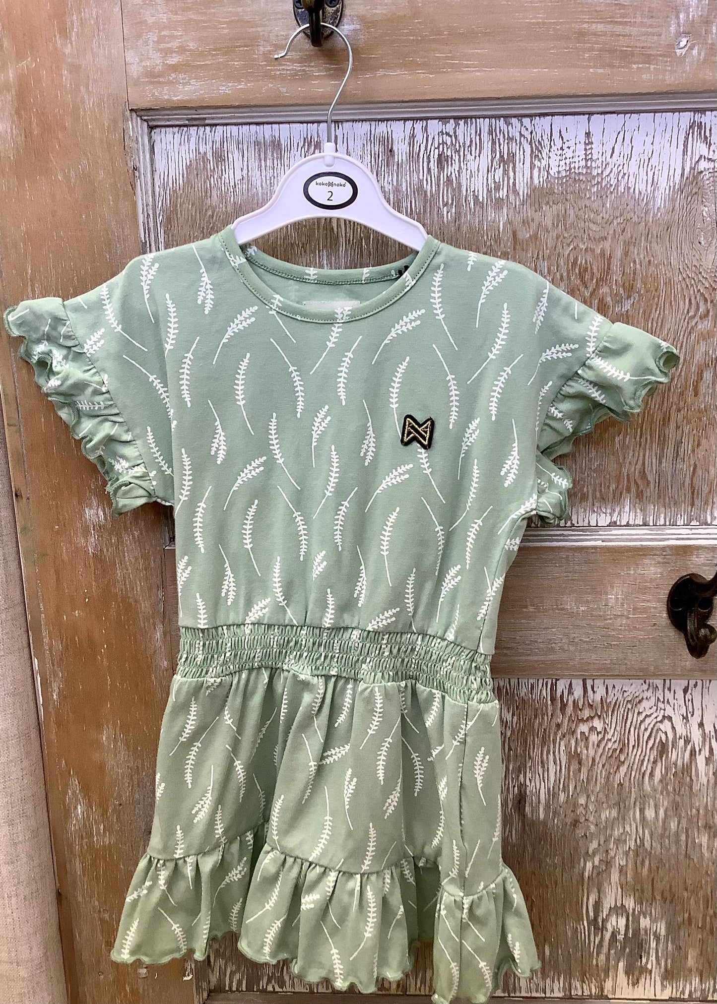 Shirred Ruffle Dres