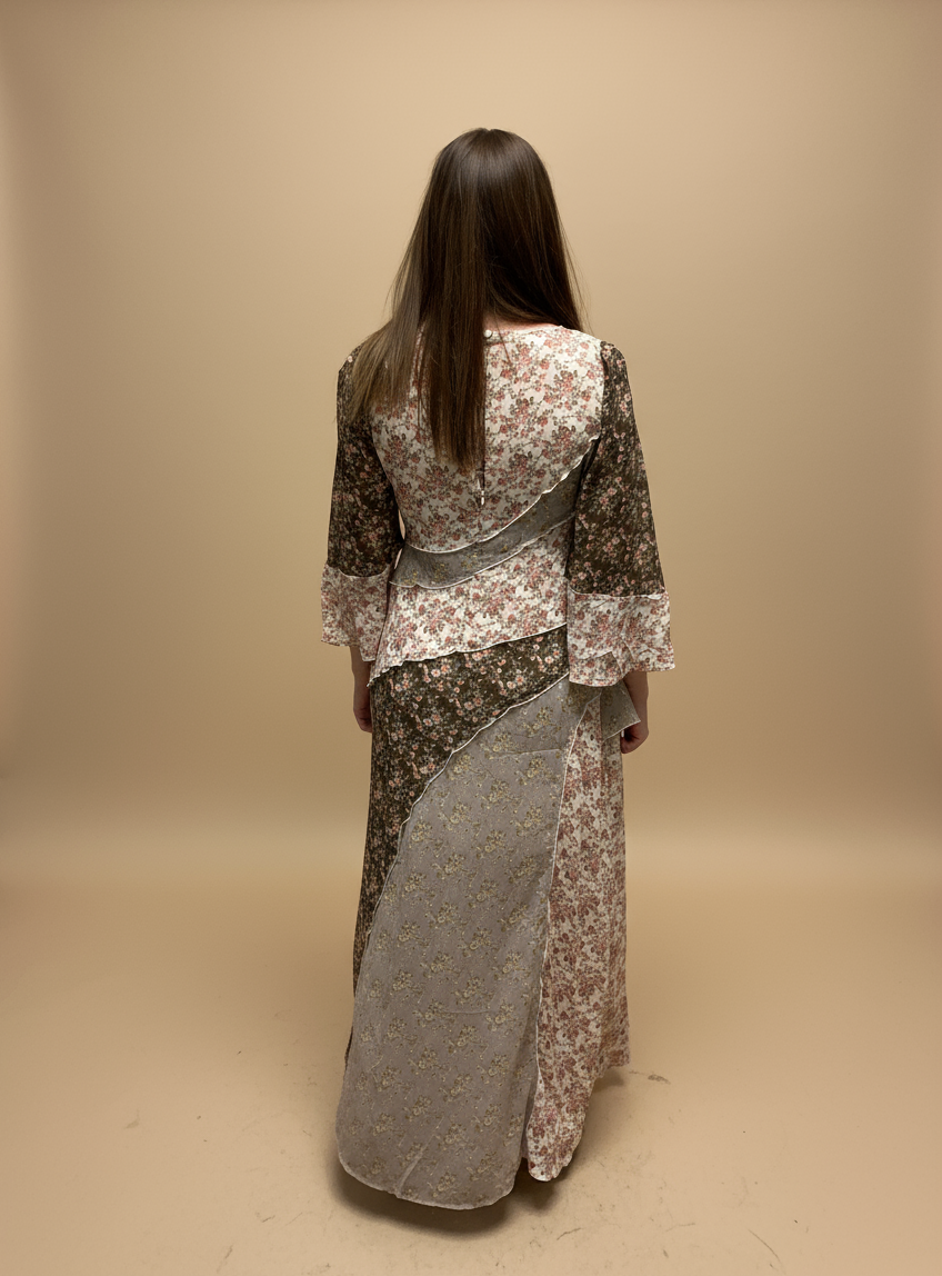 Floral Chiffon Maxi Dress