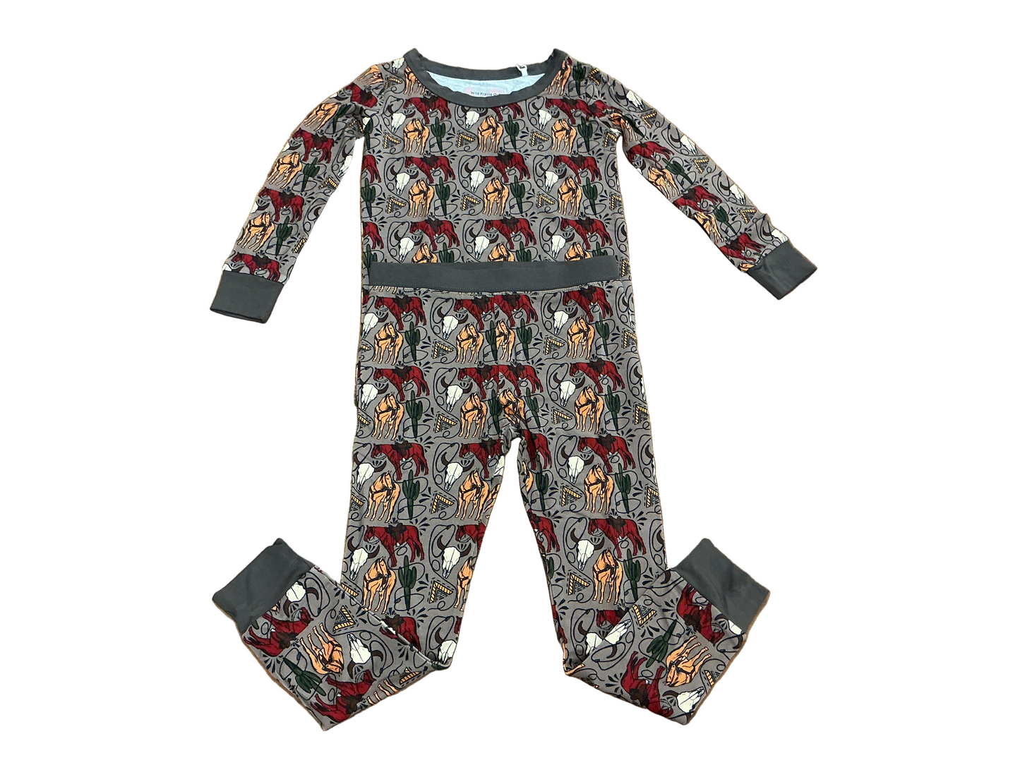 Horse and Cactus Bamboo Pajamas