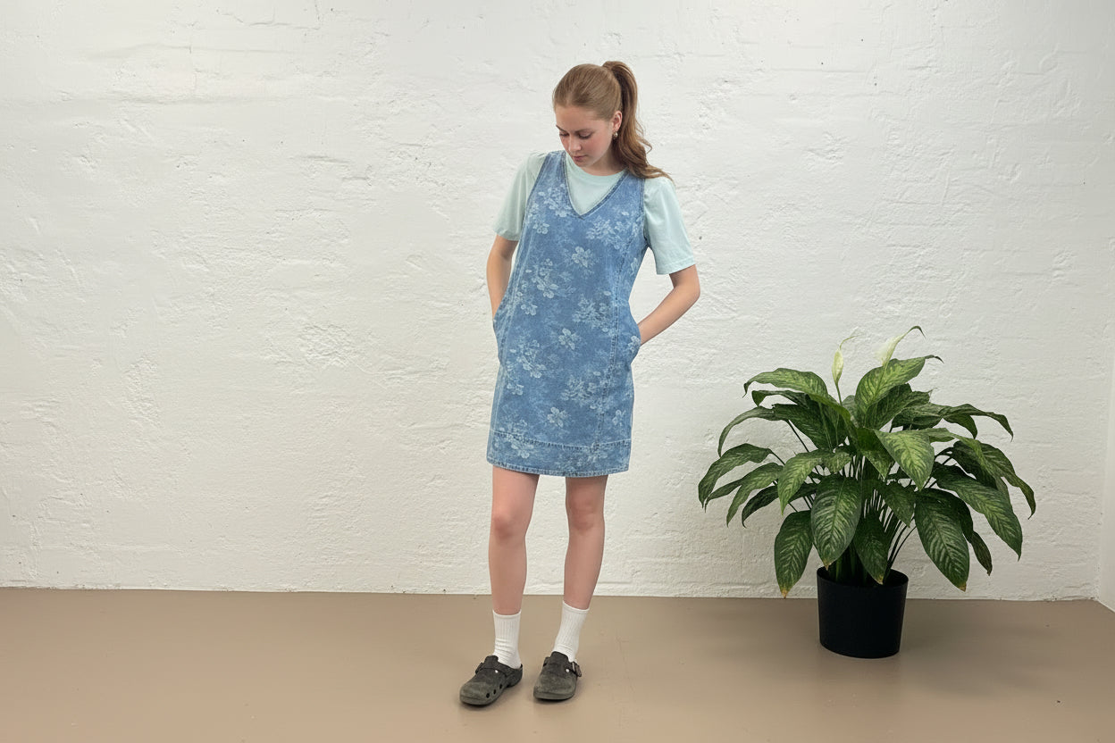 Hydrangea Denim Dress – Wild Prairie Outpost