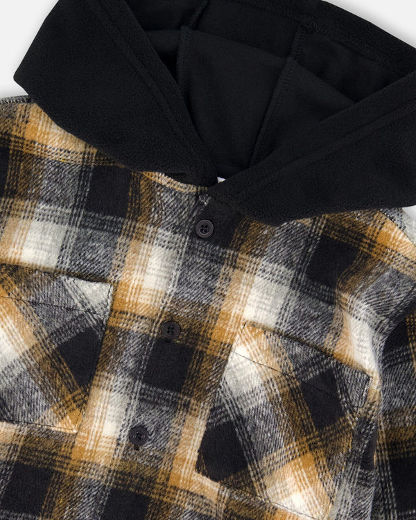 Flannel Hooded Shacket