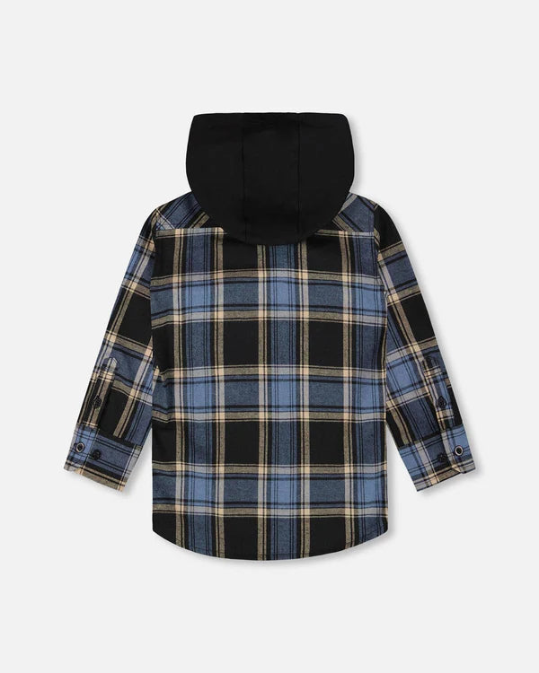 Plaid Hooded Shacket