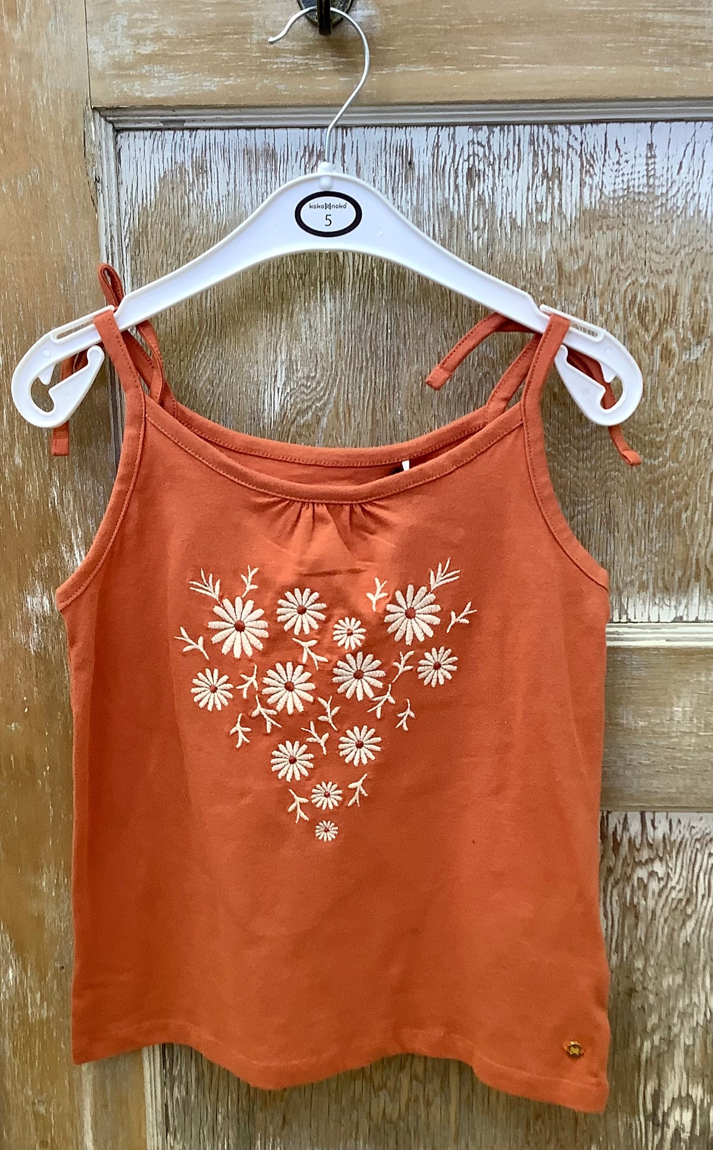 Floral Heart Embroidered Tank