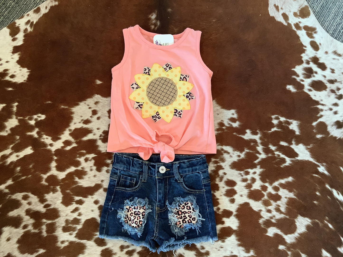 Girls pink summer set