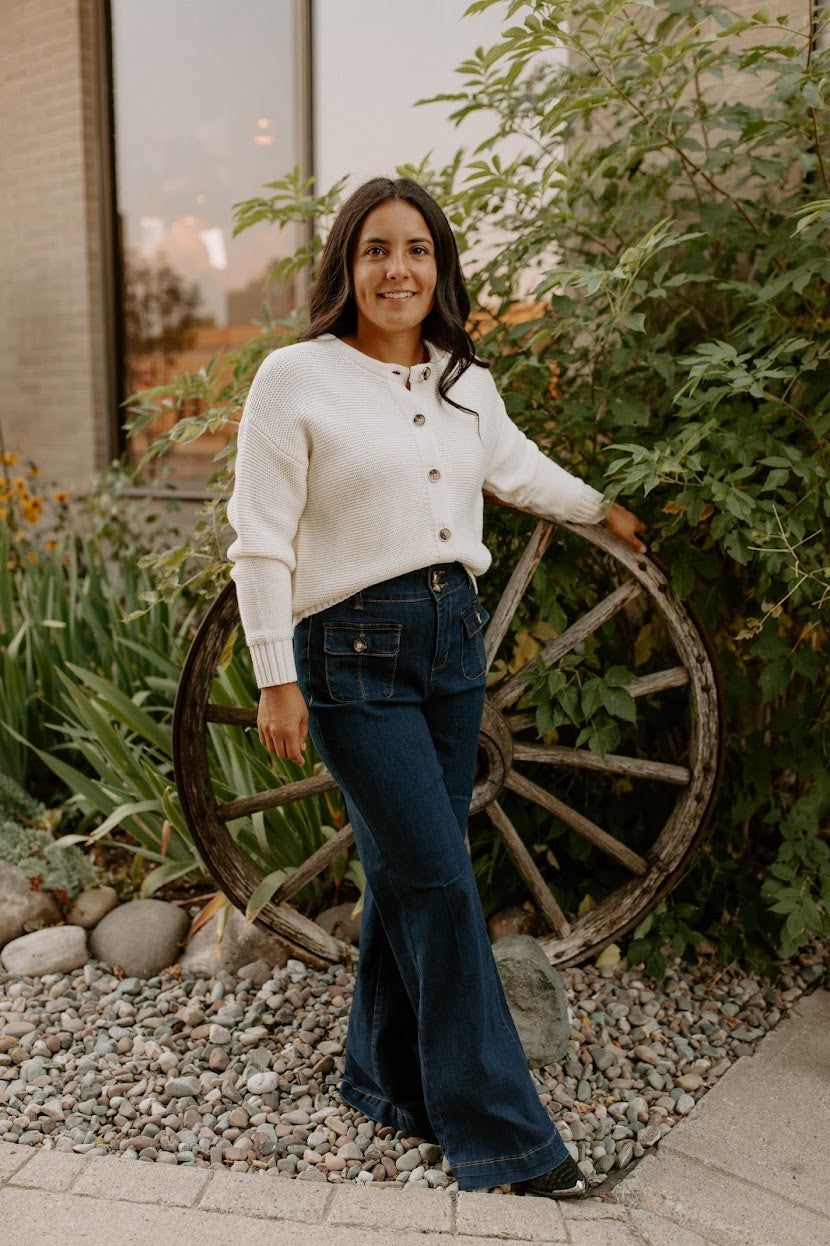 Eggshell Knit Cardigan