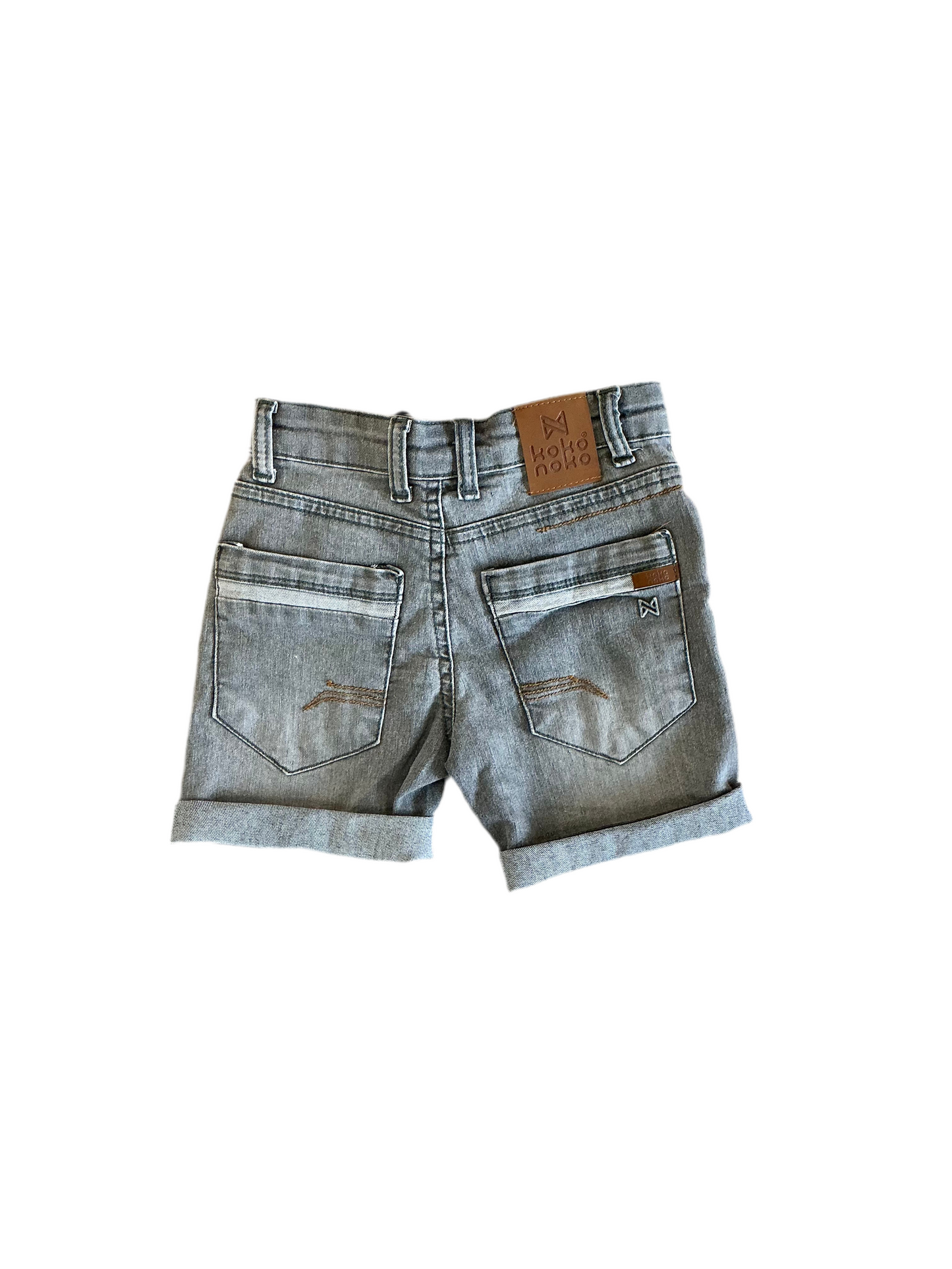 Denim Rolled-bottom Shorts