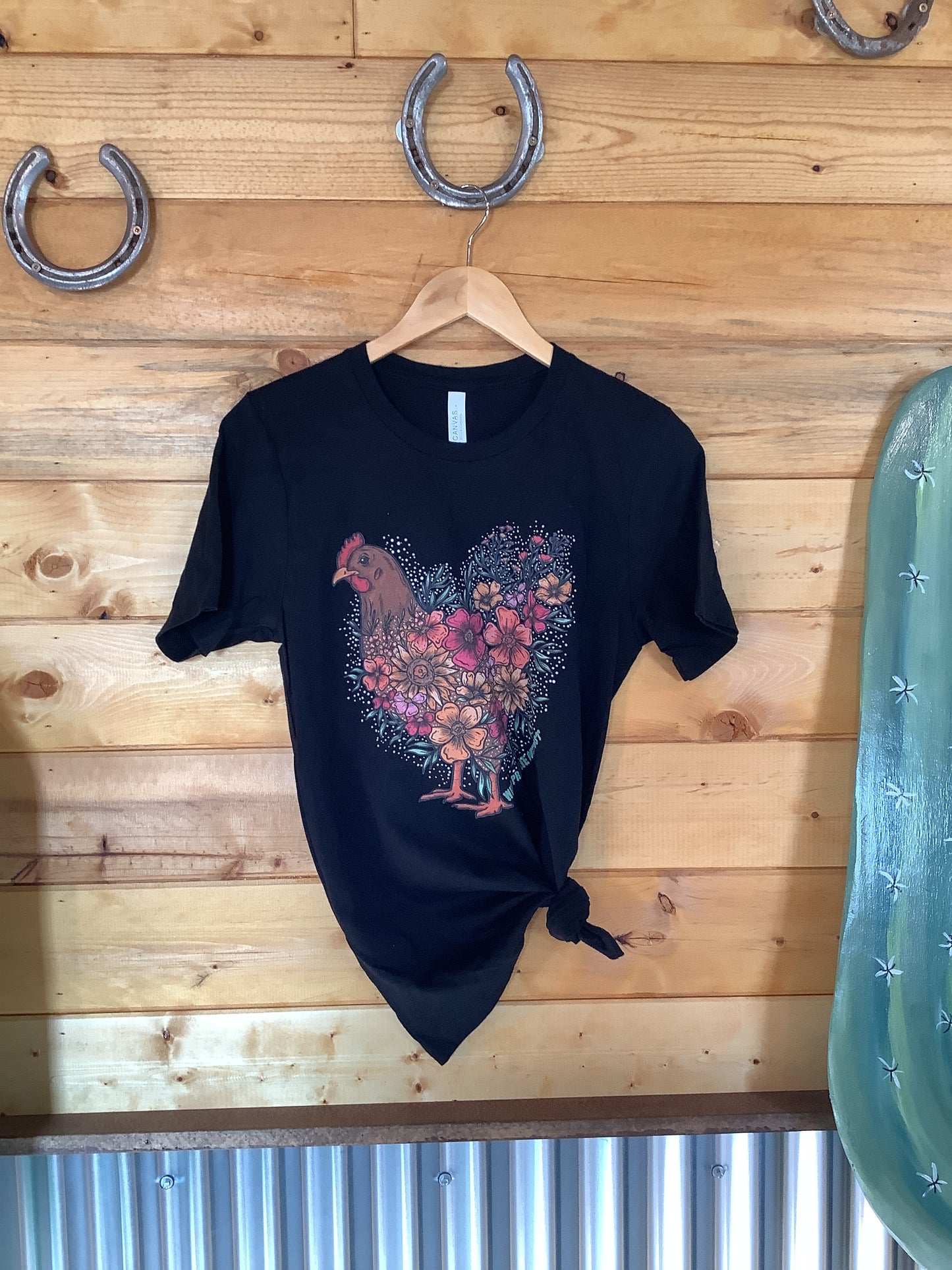 Floral Chicken Graphic Tee