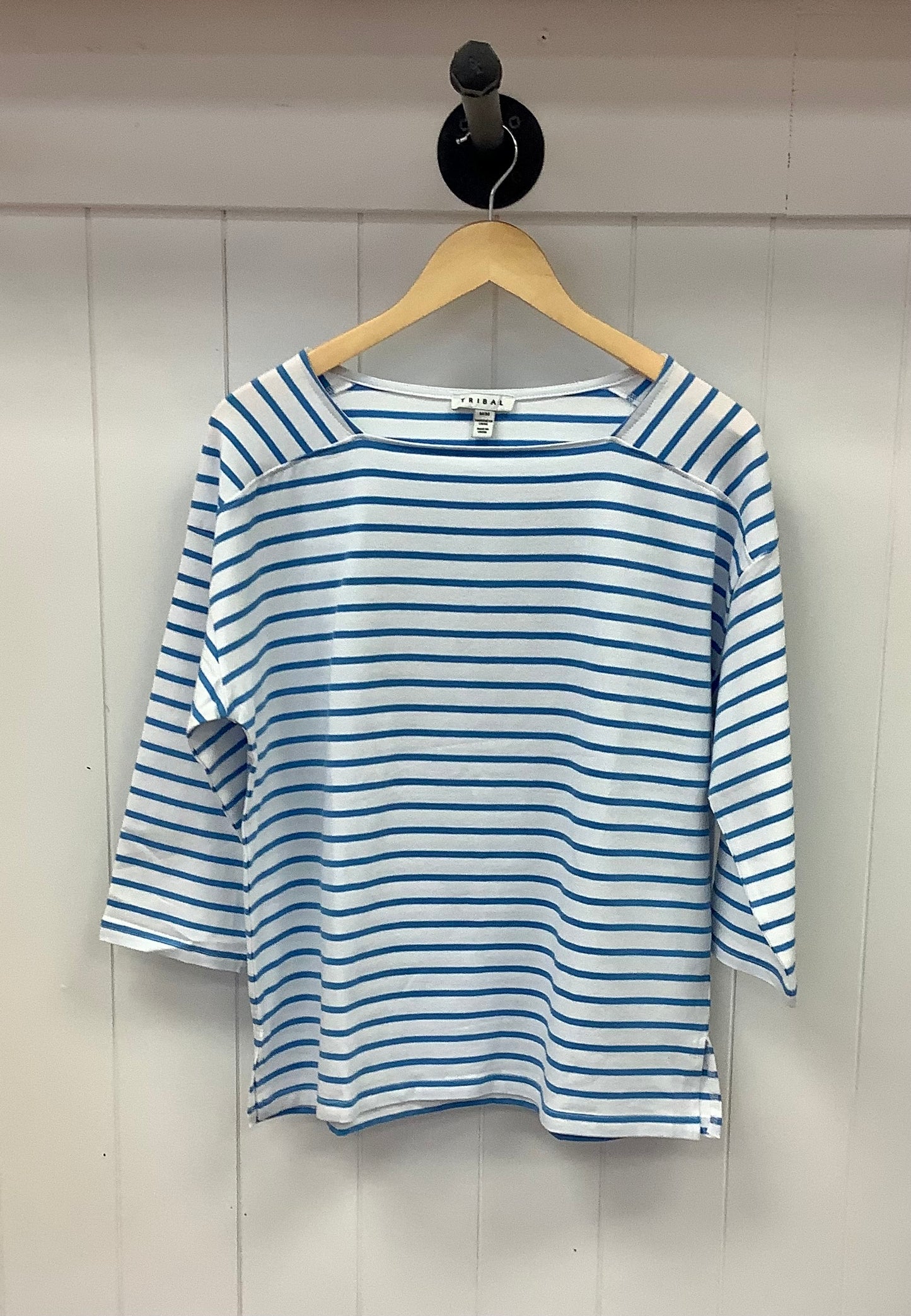 Nautical Stripe Boat Neck