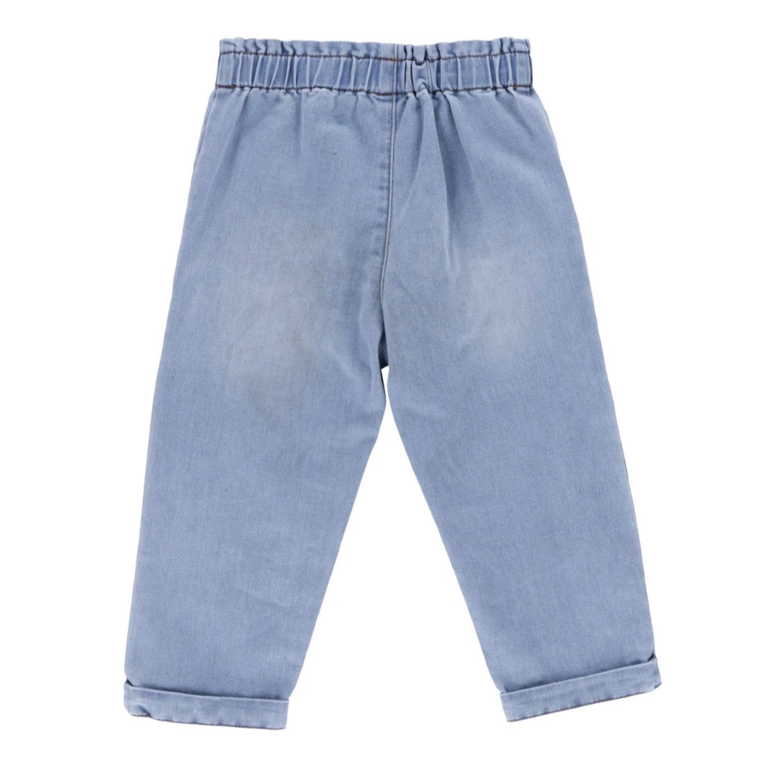 Little Girls Denim Jeans With Front Pockets