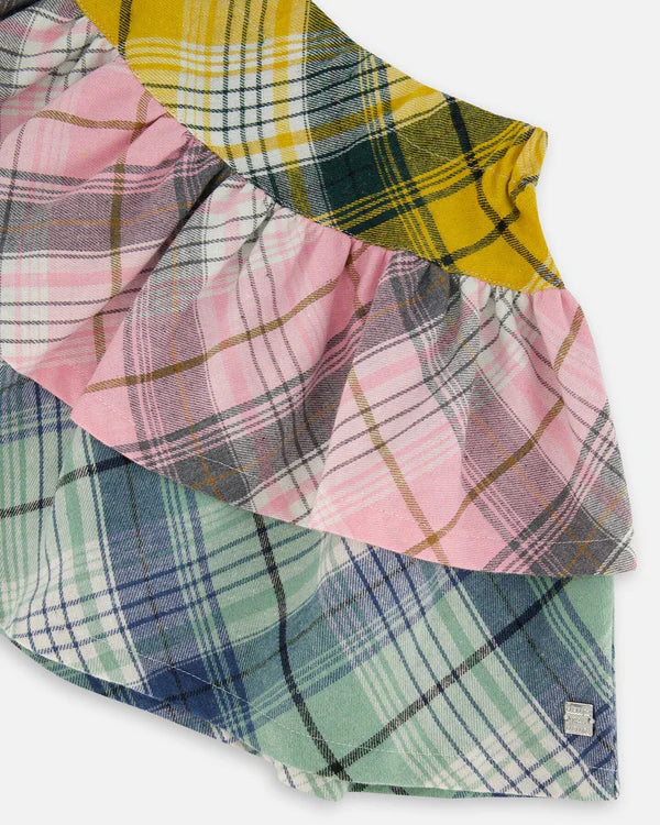 Multicoloured Tiered Skirt