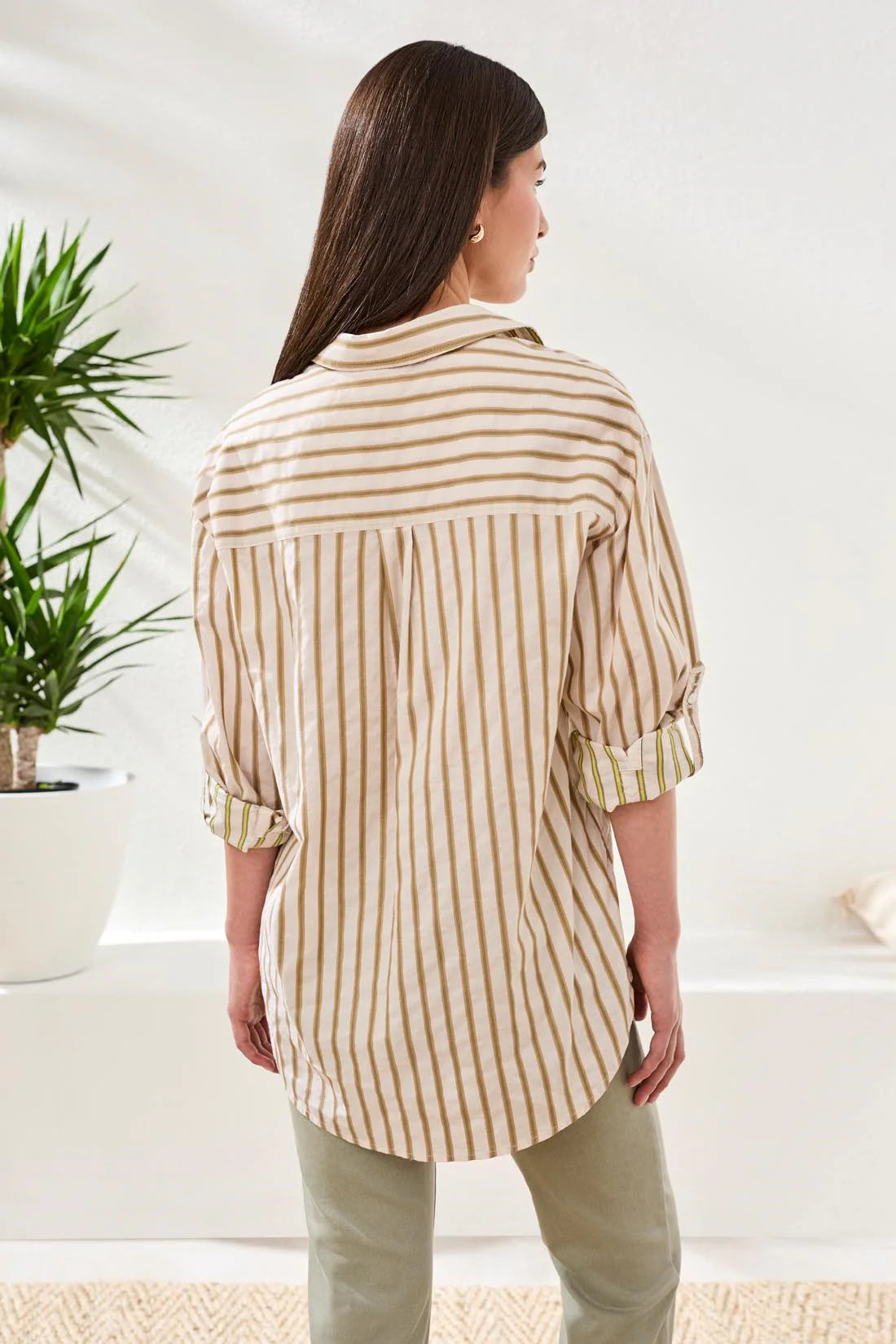 Rolled Sleeve Button Up
