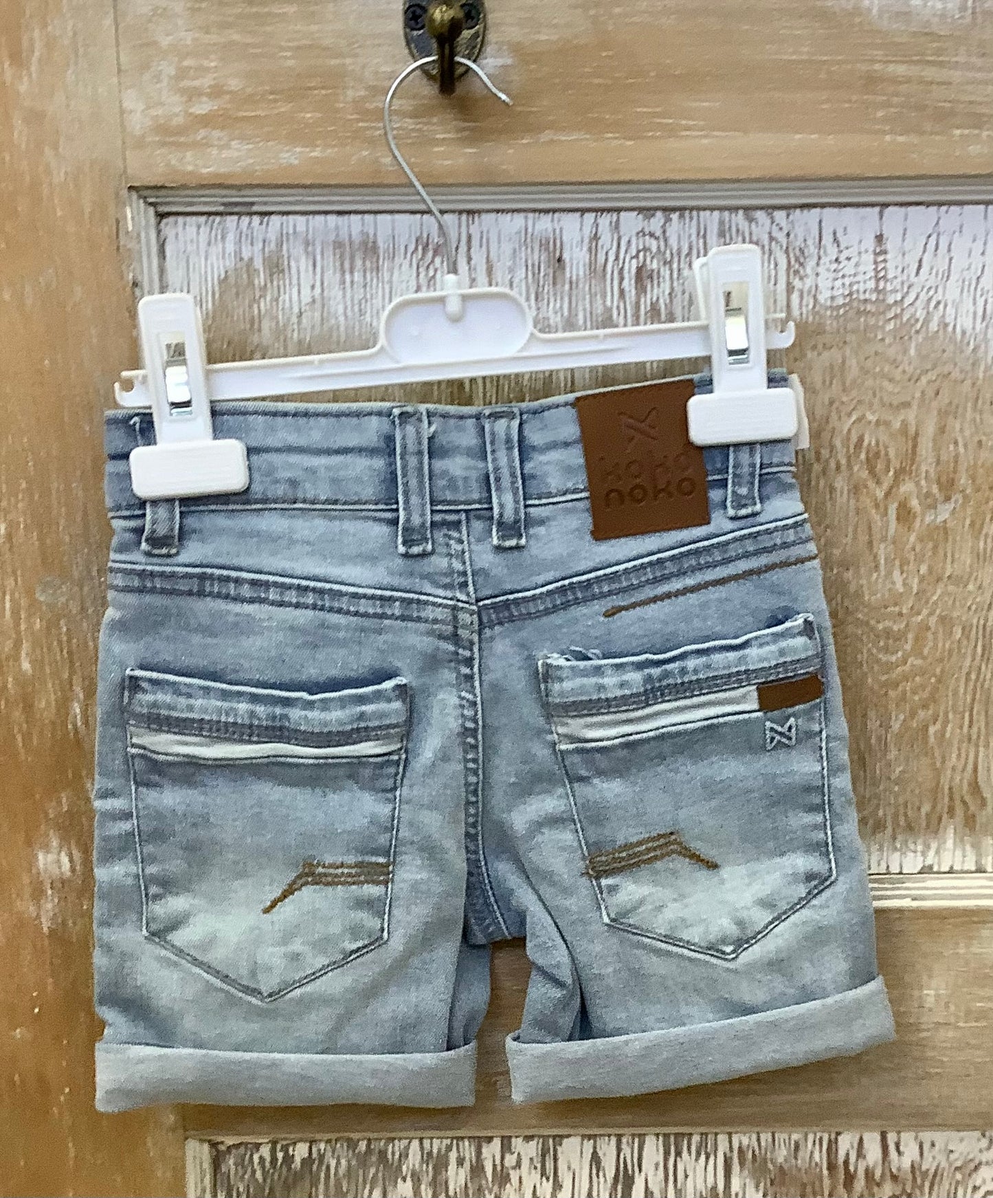 Denim Rolled-bottom Shorts