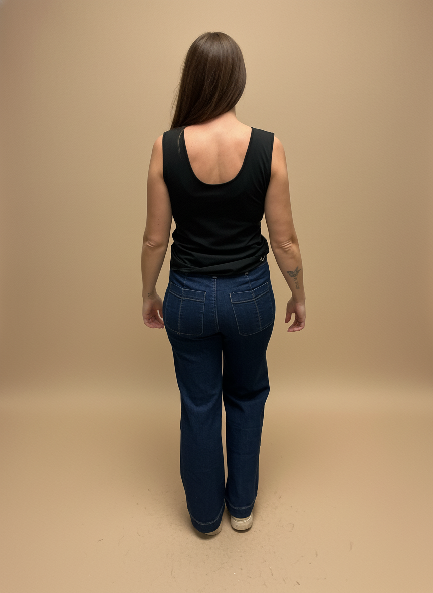 Reversible Neckline Layering Tank Top