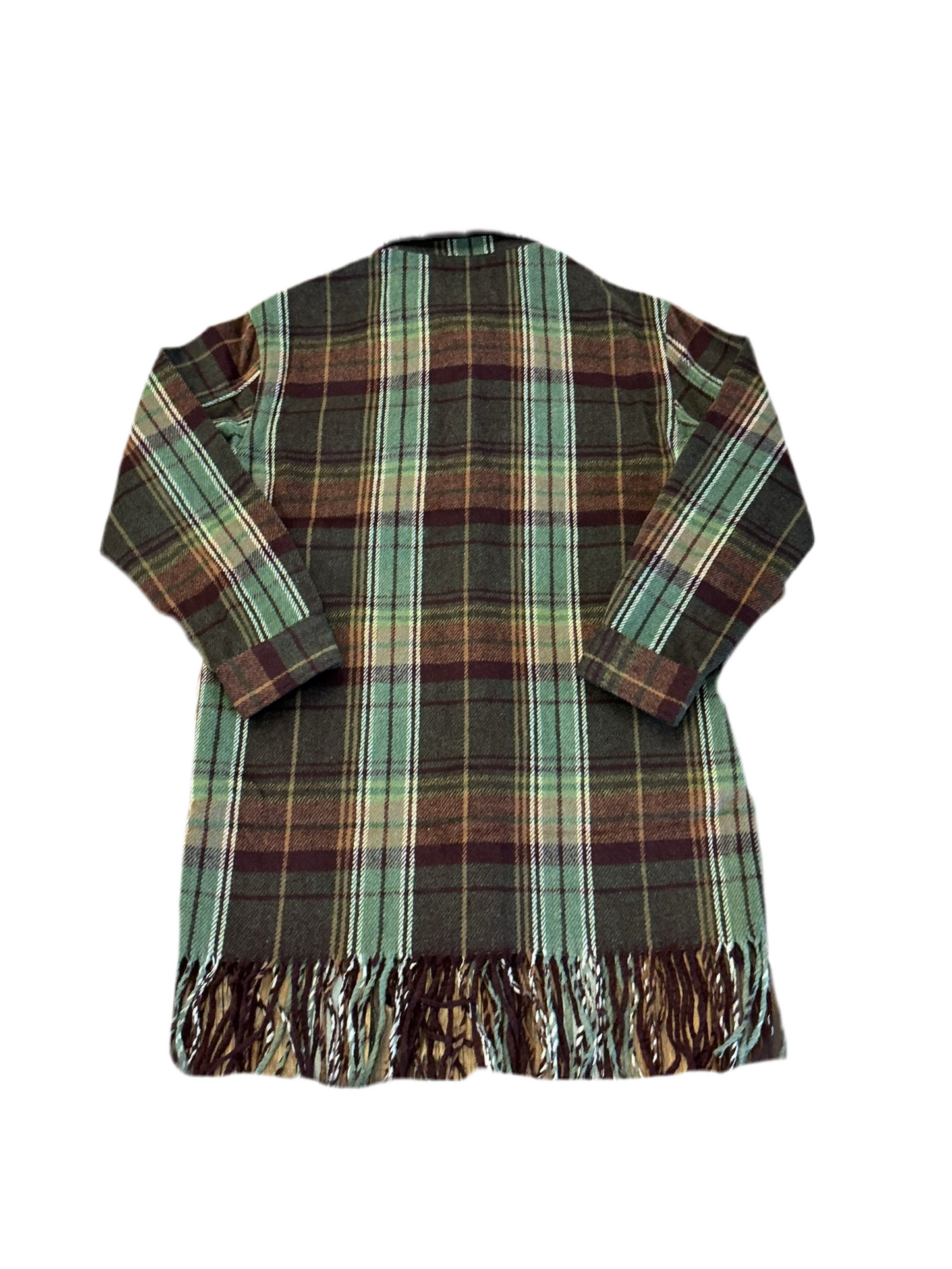Plaid Fringe Shacket