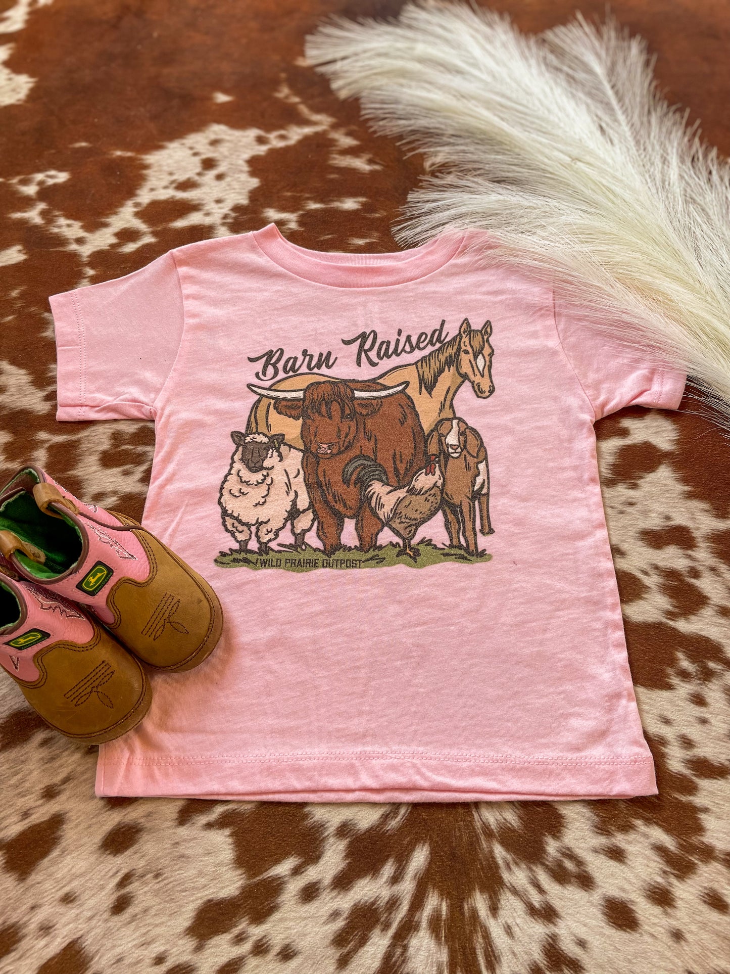 Barn Raised Kids tee