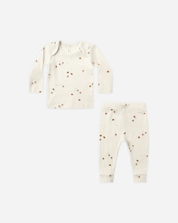 Acorn Ribbed Tee And Leggings Set
