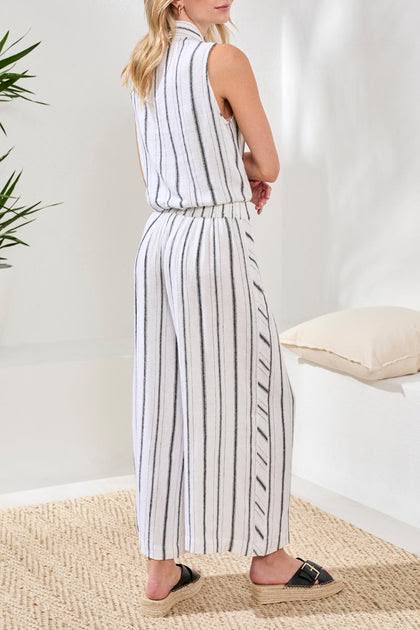 Crop Pull on Flowy Pant