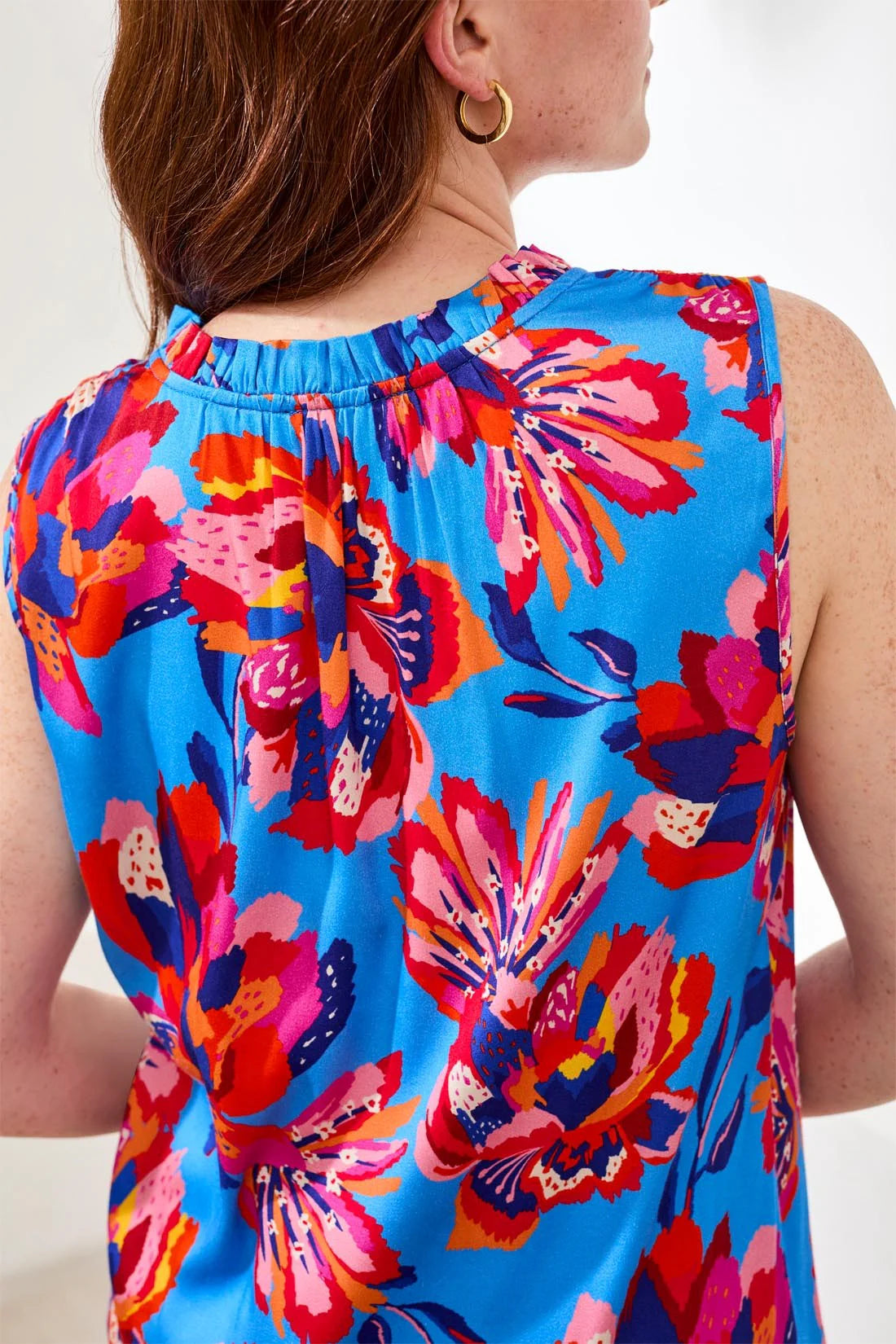 Tribal Turkish Sea Sleeveless Blouse