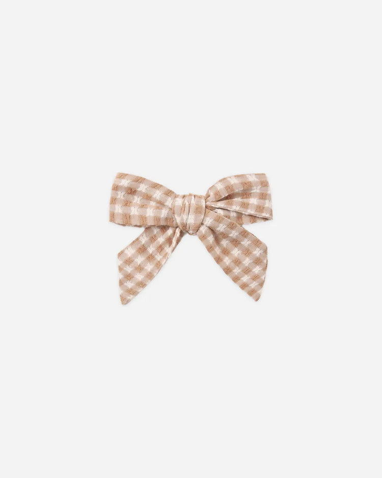Fawn Gingham Bow