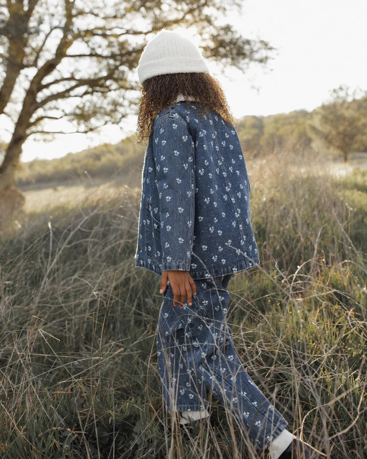 Heart Ditsy Long Chore Coat