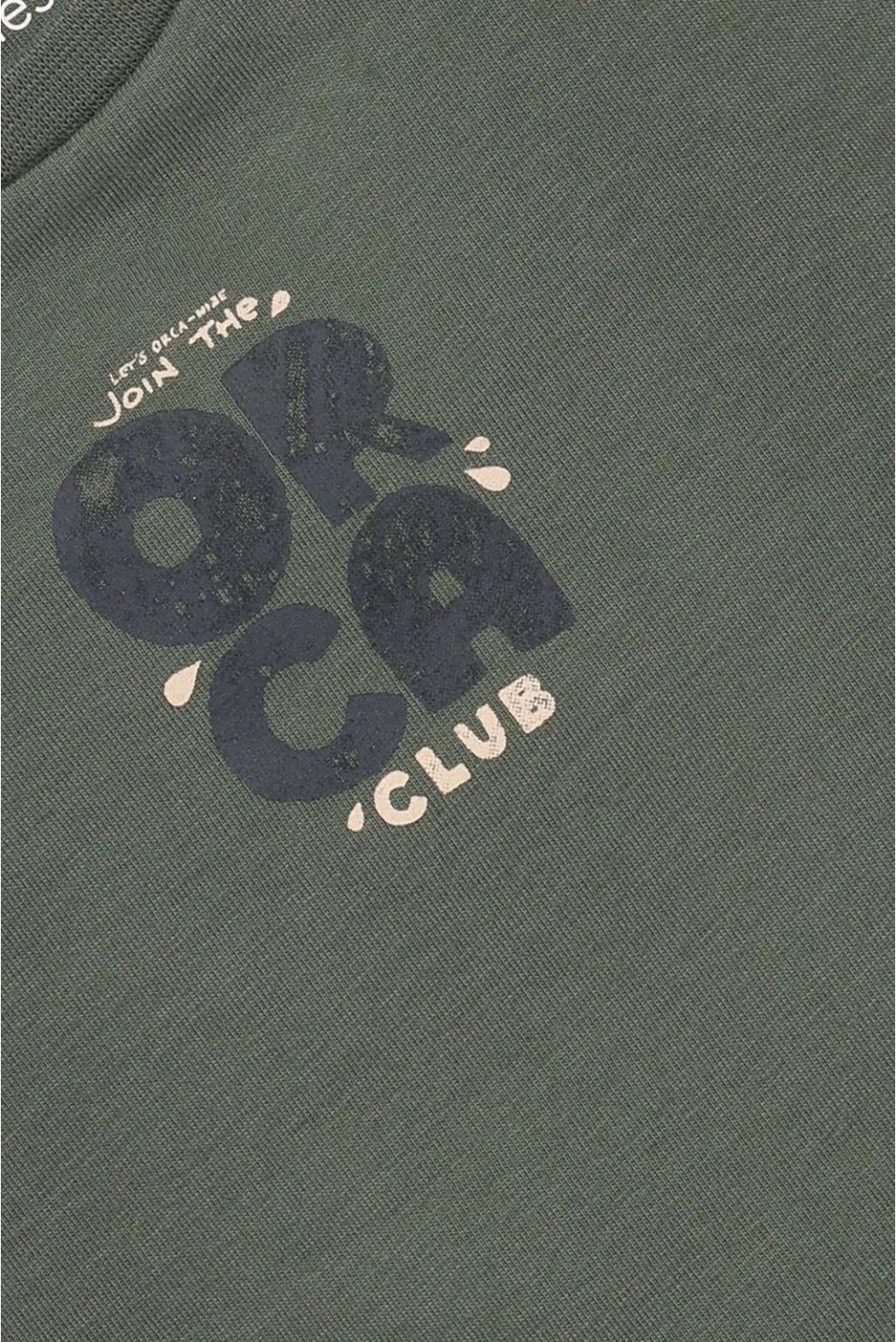 Boys "Orca Club" Green Longsleeve