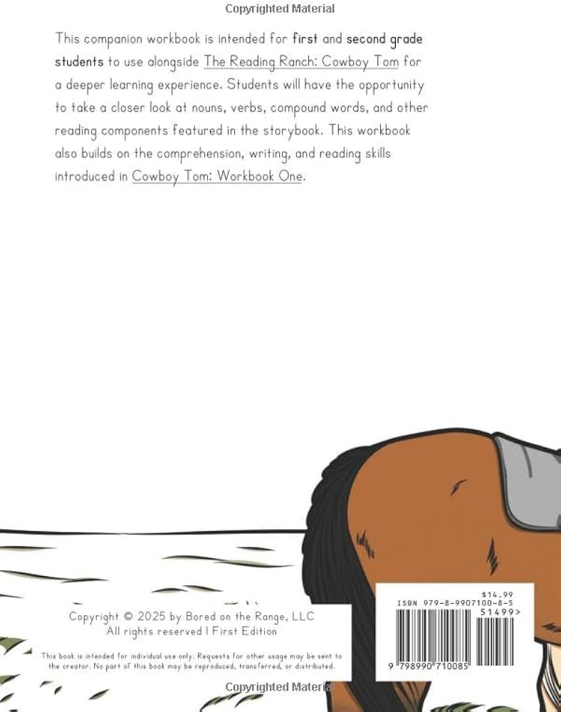 The Reading Ranch: Cowboy Tom Workbook Two