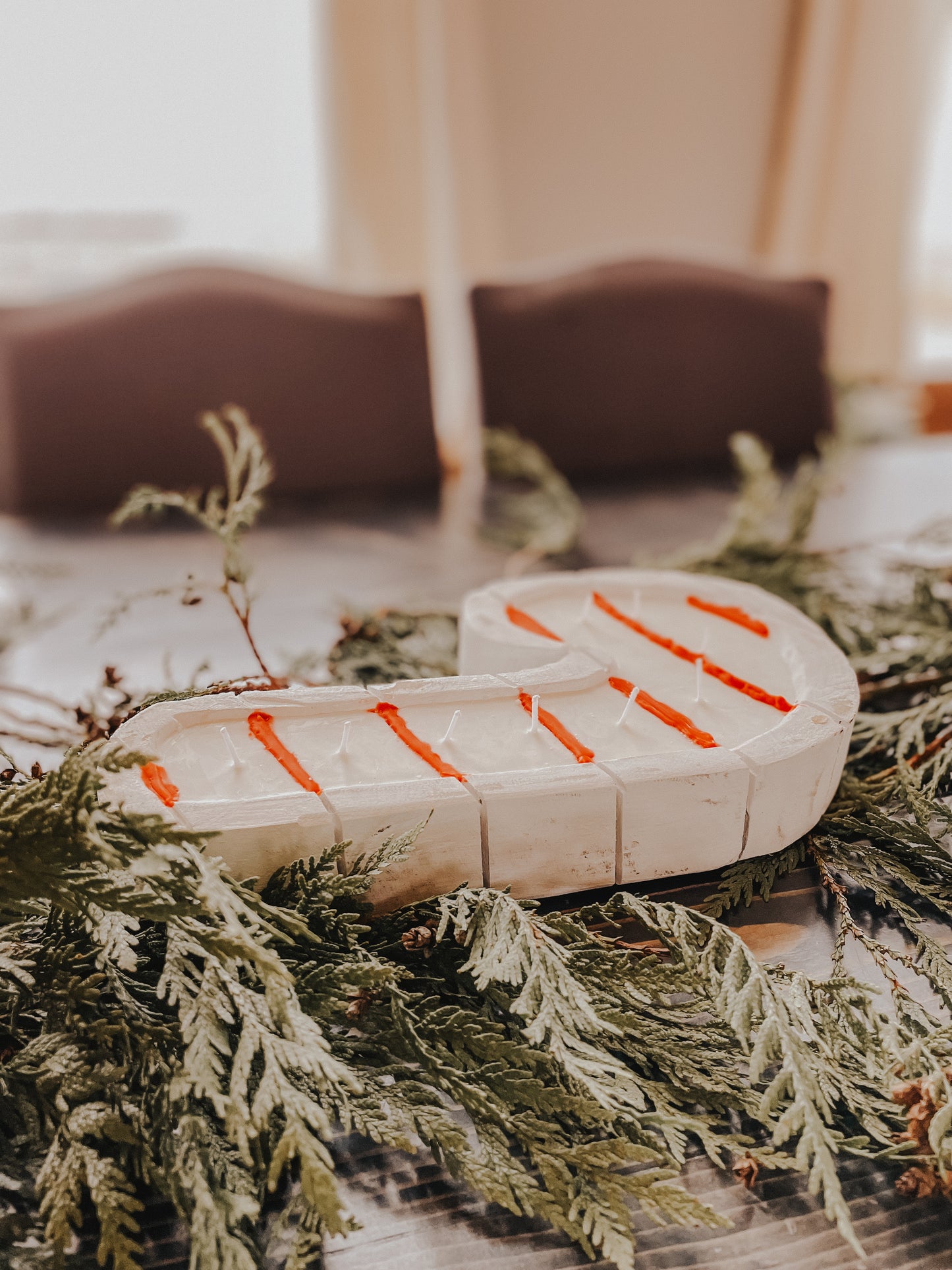 Candy Cane Candles